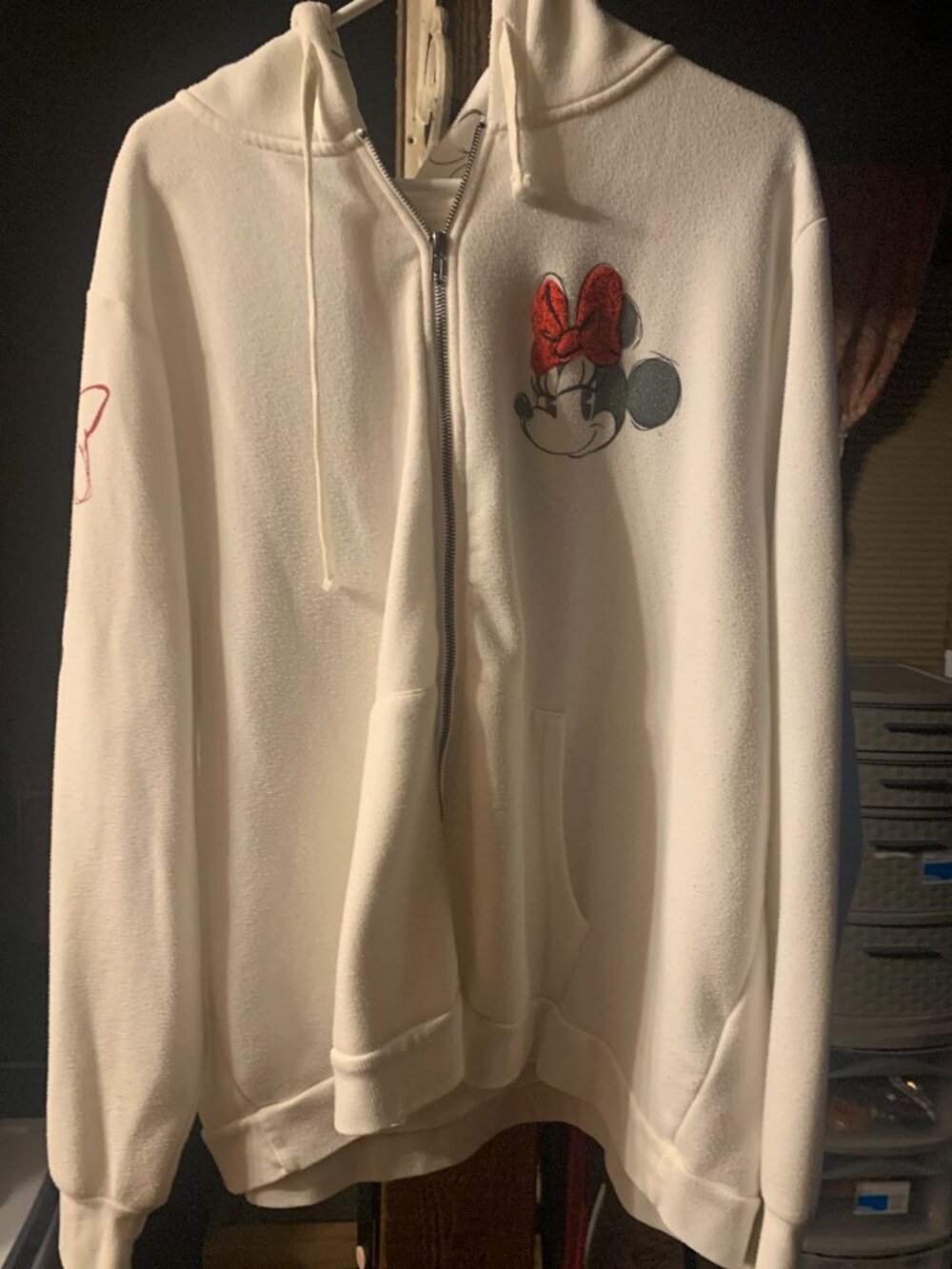 Minnie Mouse Full Zip Up Size 2XL Hoodie SELLING AS IS